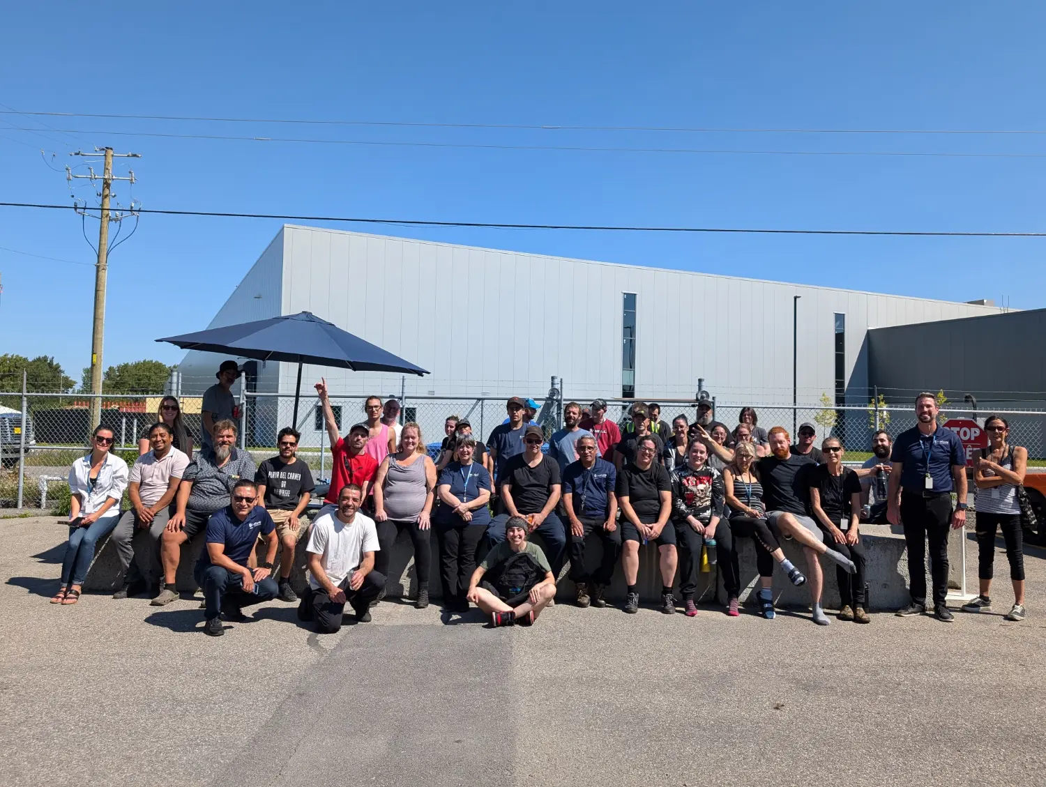 The Quebec management team serving up a nice hot BBQ for the team, every quarter!