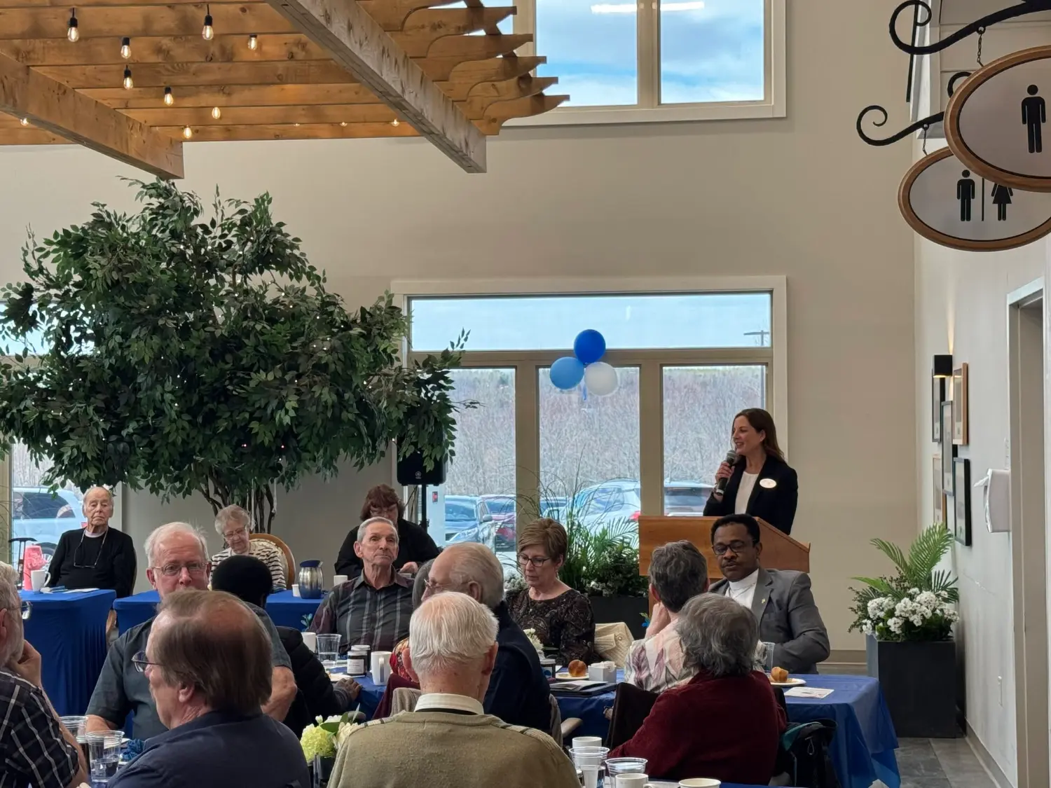 A volunteer recognition event at Losier Hall, one of our Enhanced Care locations in Miramichi, New Brunswick.