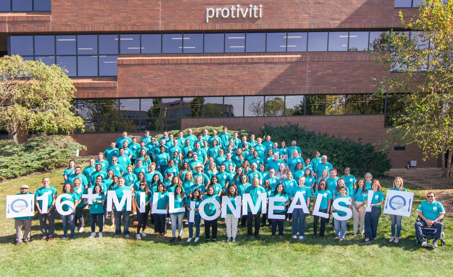 We’ve delivered more than 16 million meals to those in need through our award-winning global i on Hunger program.