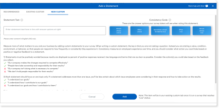Custom Survey Questions